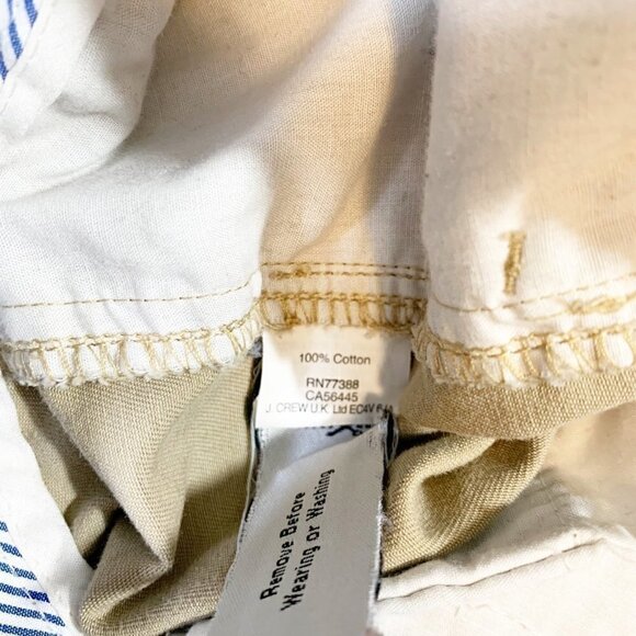 J.‎ Crew chino khaki 100% cotton 3" casual summer shorts - Size 2 - Picture 5 of 10